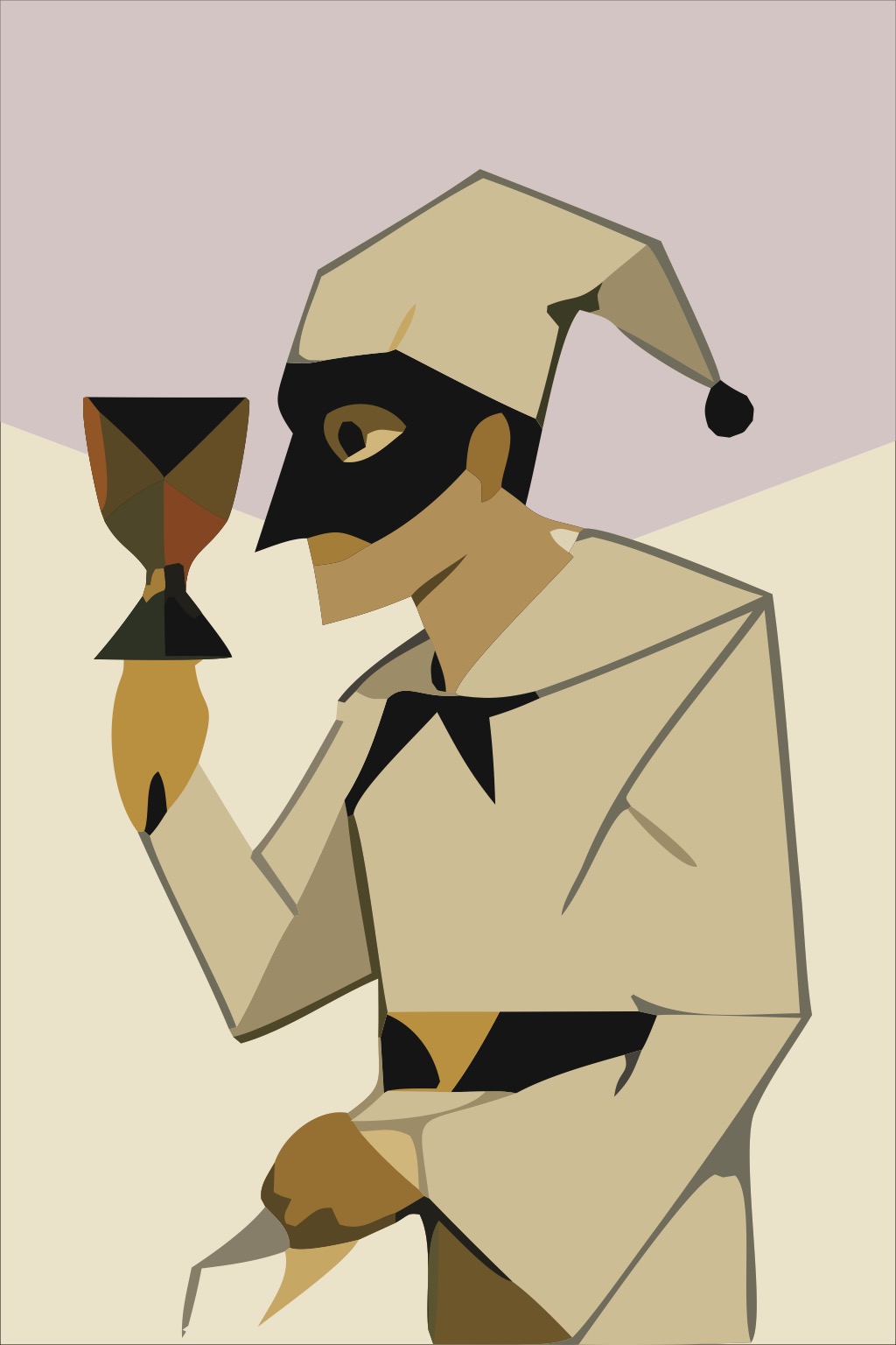 Pulcinella, the Jack of Coppe, in the classic deck
